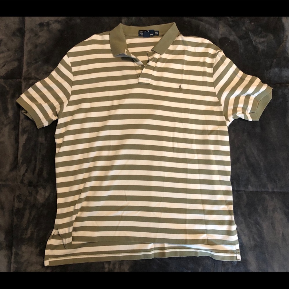 Polo Knit Green & White Short Sleeves Polo